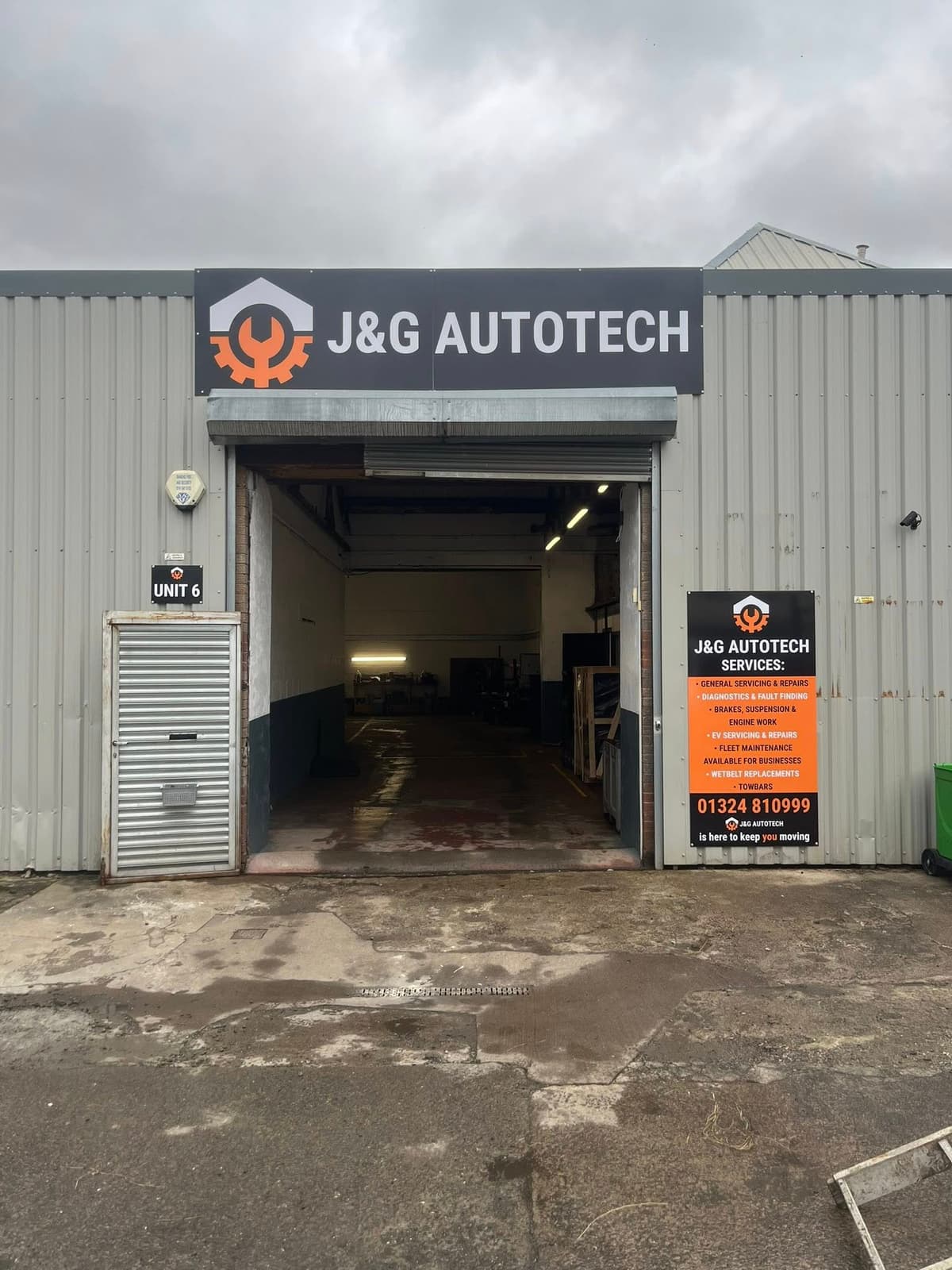 Mechanic working on a car